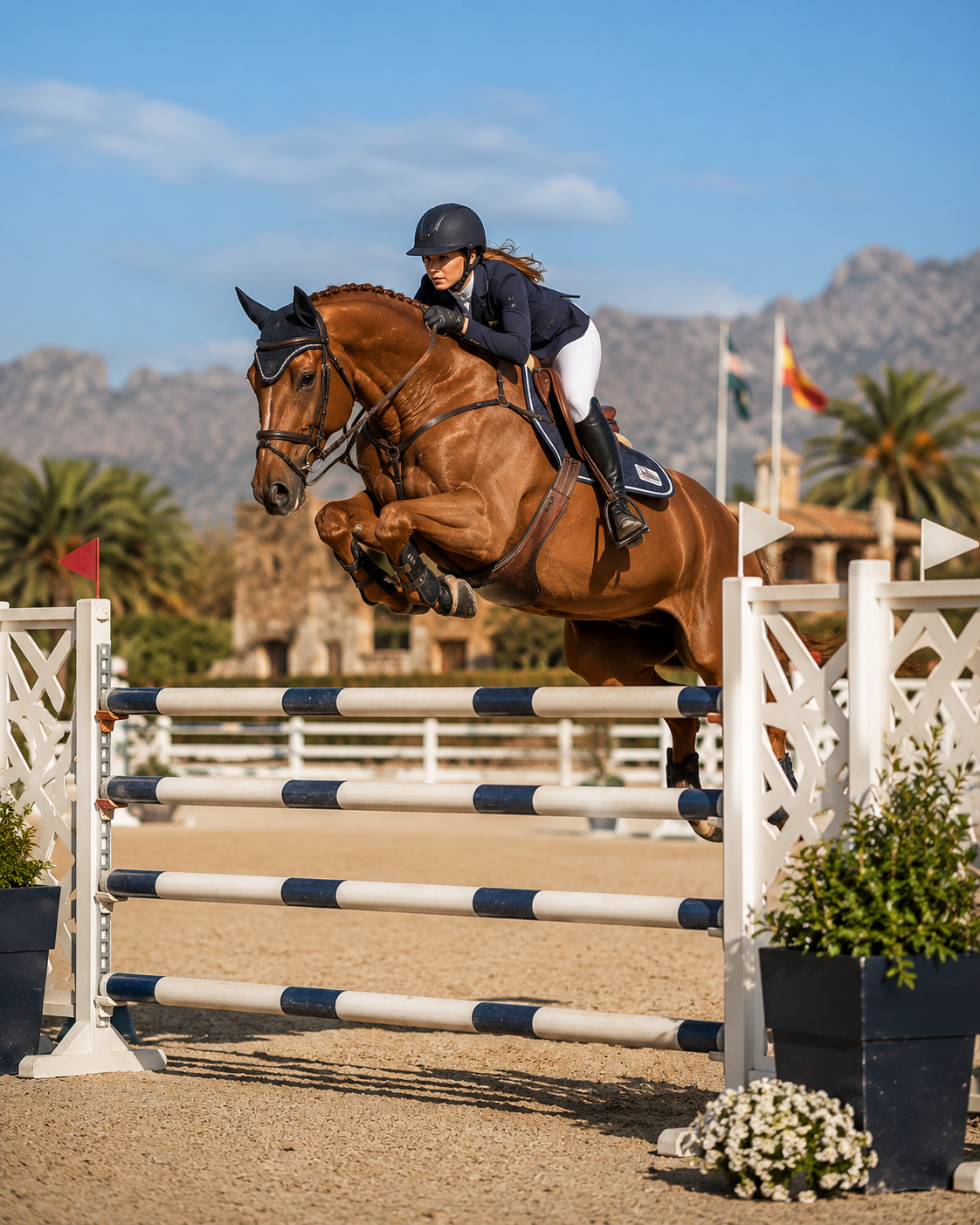Show jumping training